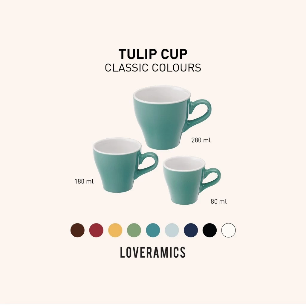 LOVERAMICS แก้วกาแฟเซรามิค รุ่น Tulip Cup
