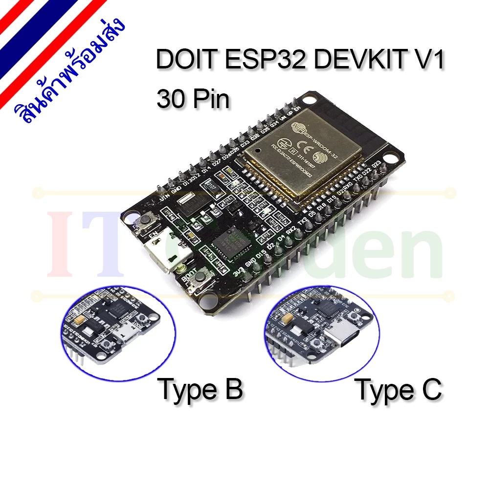 ESP32 ESP-32 CP2102 DOIT DEVKIT V1 Layout Development Board 30 Pin