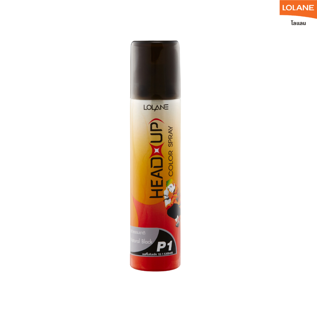 โลแลน เฮดอัพ แฮร์ คัลเลอร์ สเปรย์ P1 75 มล. สีดำ
