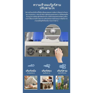 LJP 60L พัดลมน้ำ 65000mlพัดลมไอเย็น จัดส่งจากประเทศไทย การกระจายความร้อน การกระจายความร้อน ปริมาณอากาศขนาดใหญ่ 6000
