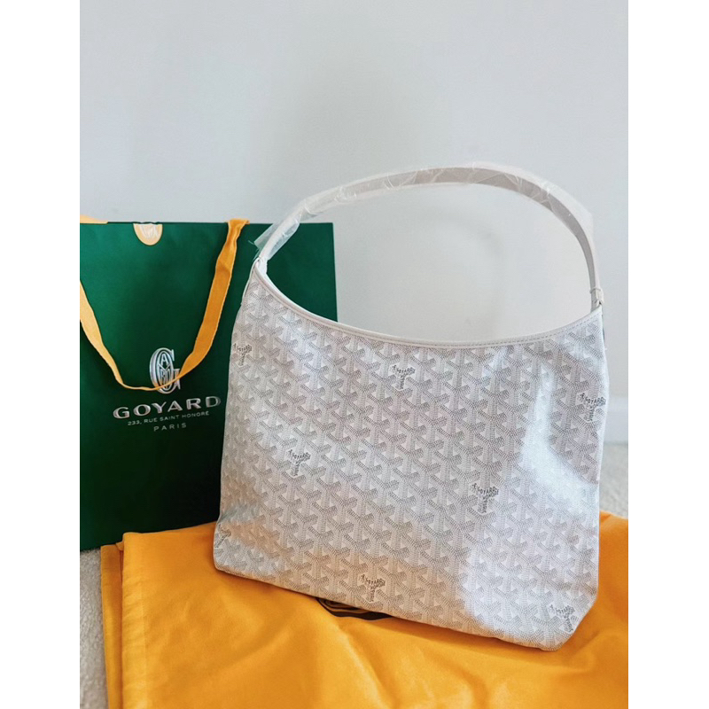 🔥  100% แบรนด์ใหม่แท้ GOYARD Bohème Hobo ผ้าใบ / หนังวัสดุกระเป๋าสะพายเดี่ยว ✨