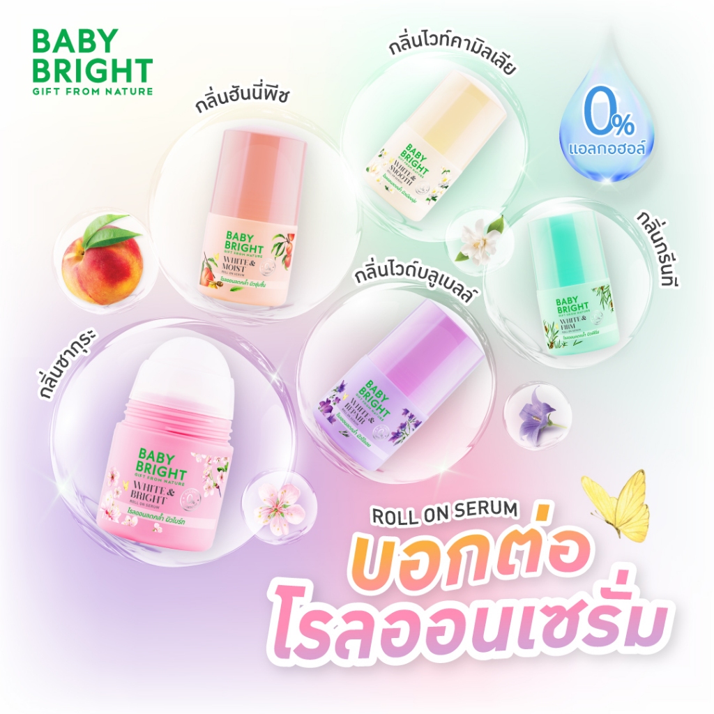 Baby Bright โรลออนเซรั่ม 50ml ระงับกลิ่นกาย
