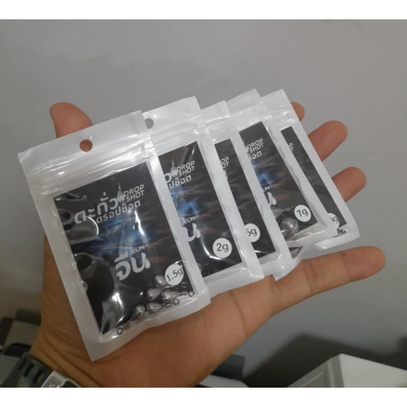 ตะกั่วดรอปช็อตสำหรับตกหมึกตกปลา พร้อมส่ง (ส่งจากไทย)