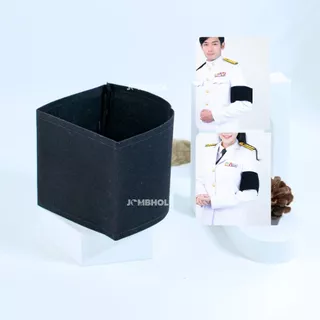ปลอกแขนไว้ทุกข์ สีดำ ผ้าสักหราด (ขนาดS-XL)