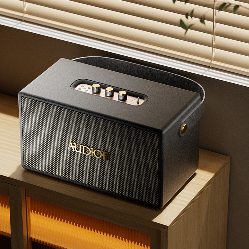 d-power ลำโพงบลูทูธ Audio II รุ่น X7  60 วัตต์ เชื่อมต่อ 2 ตัวได้ รองรับไมค์โครโฟนสาย ประกัน 1 ปี