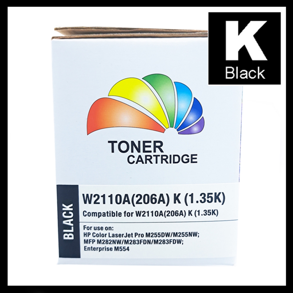 หมึก เทียบเท่า FOR HP 206A ตลับหมึก W2110A W2111A W2112A W2113A BK/C/Y/M ปริ้นเตอร์ MFP M283fdw M255dw M282nw M283 - รูปที่ 2