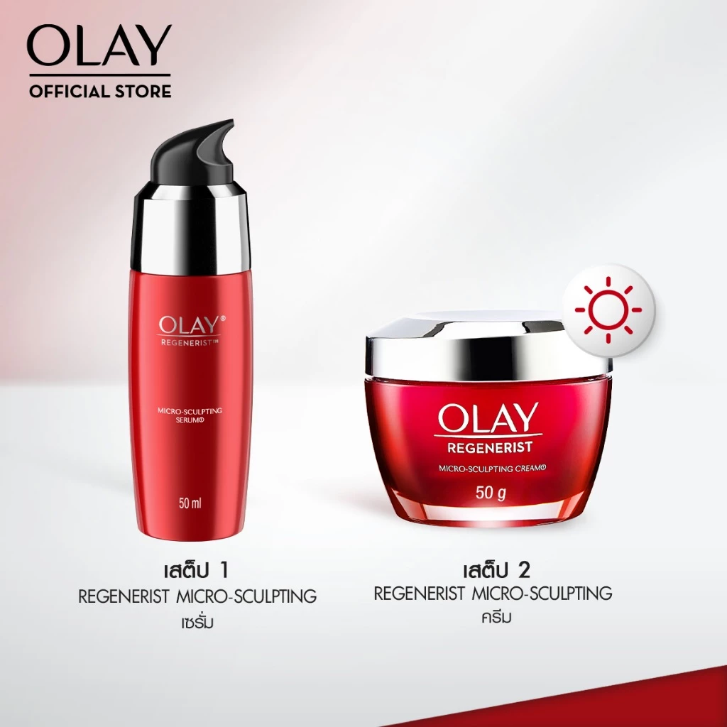 OLAY Regenerist Micro Sculpting Serum เซรั่มช่วยลดริ้วรอย สกินแคร์หน้าใส 50 มล. thumbnail 7