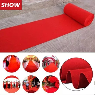 พรมอัดเรียบ 10 สี พรมห้องนอน งานอีเว้นท์ หนา2-2.5mm/มมพรม งานแต่งงาน size:1.5*2m -1.5*10m/เมตร
