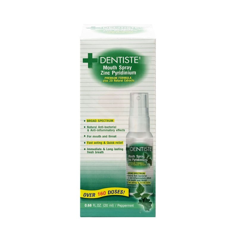 *Dentiste Mouth Spray Zinc Pyridinium บรรเทาอาการเจ็บคอ ระคายคอ ไอ