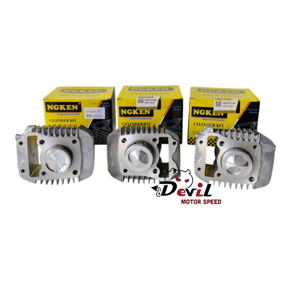 ชุดเสื้อสูบ(แต่ง) W125-I NEW KYZ STD/56/57mm และชุดอะไหล่ต่างๆครบชุด เวฟ125i เสื้อสูบเวฟ125i ปลาวาฬ