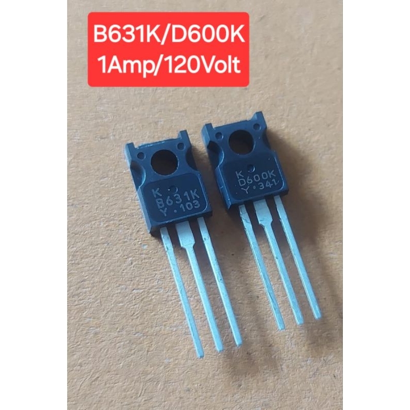 B631K/D600K Transistors  1Amp/120Volt