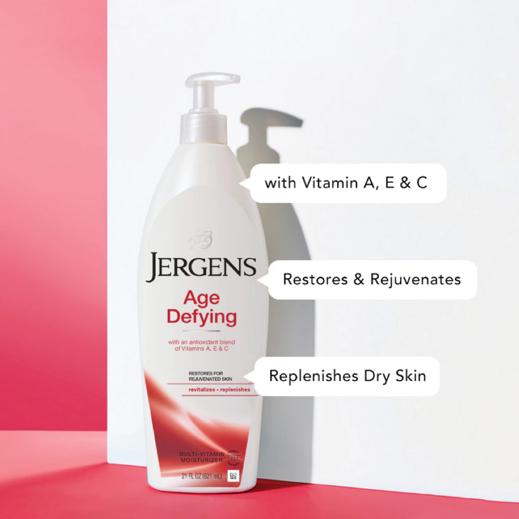 เจอร์เกนส์ เอจ ดีฟายอิ้ง มัลติ-วิตามิน มอยส์เจอไรเซอร์ 621 มล. JERGENS AGE DEFYING MULTI-VITAMIN MOISTURIZER 621 ML thumbnail 5