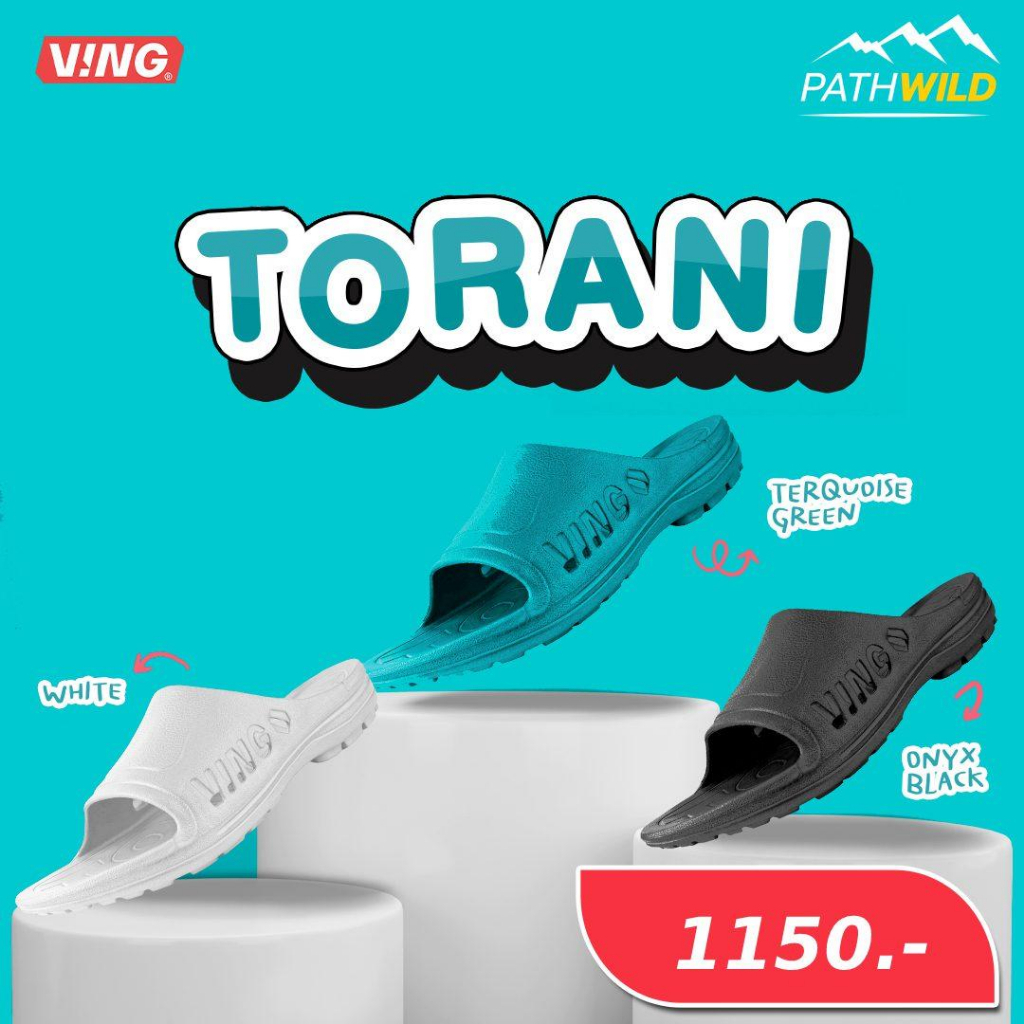 VING TORANI รองเท้า RUNNING และ RECOVERY เหมาะกับการวิ่งระยะสั้น และการฟื้นฟูความเมื่อยล้าหลังออกกำล