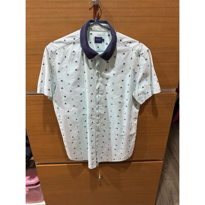เสื้อเชิ้ตARROW/sizeL/มือสอง/อก40-44/สีเขียวมินต์