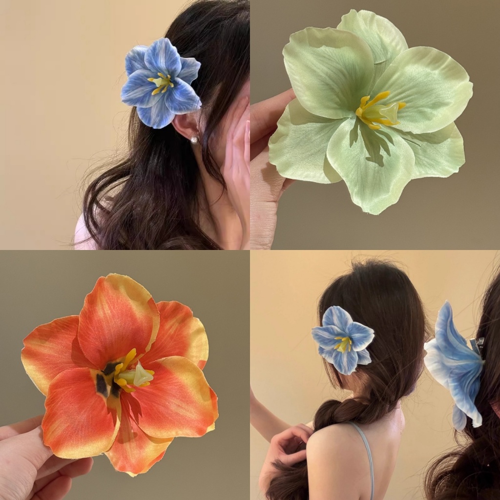 กิ๊บติดผม 🌸 กิ๊บติดผมสีโดปามีนสดใส ไปเที่ยวทะเล มีหลายสีให้เลือก 💕 กิ๊บปากเป็ด