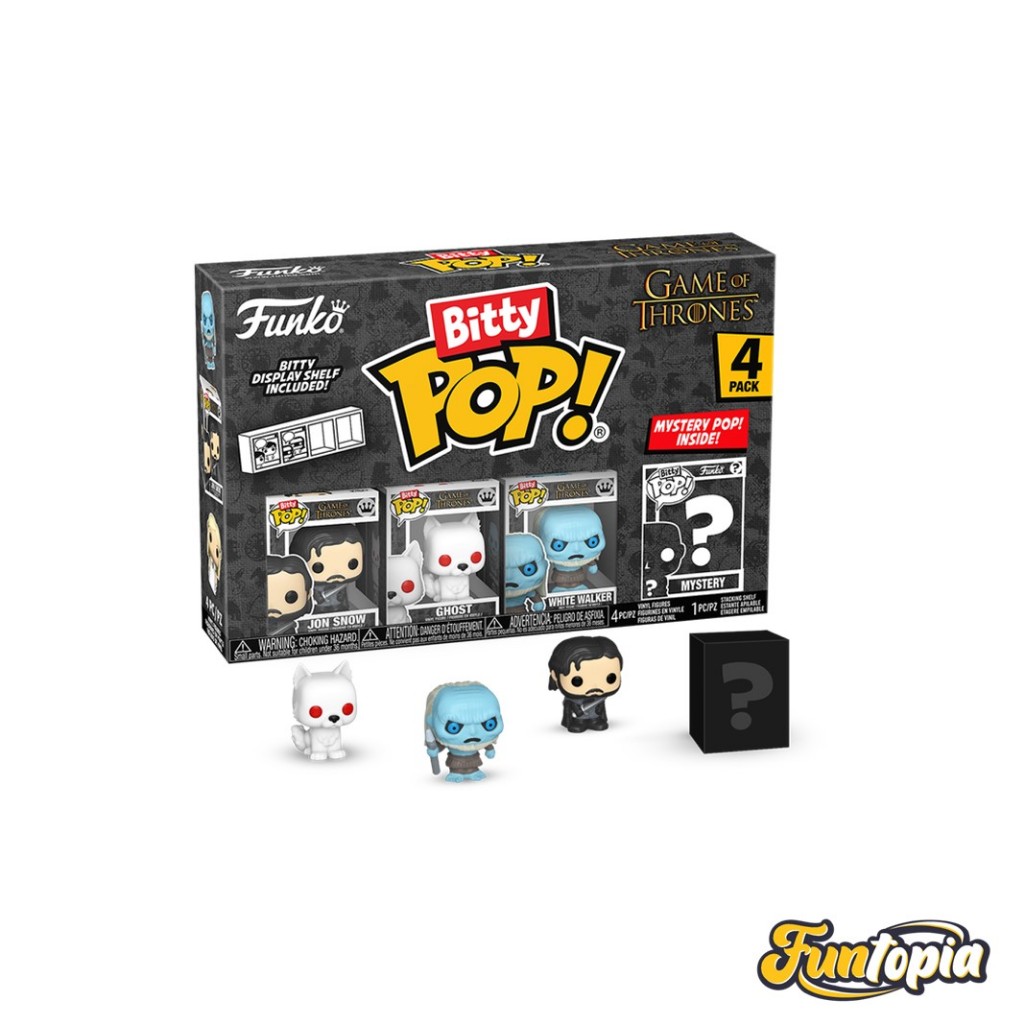 Funko Bitty POP! (83647) - Jon Snow, Ghost, White Walker Bitty POP!: Game of Thrones  (Pack 4)