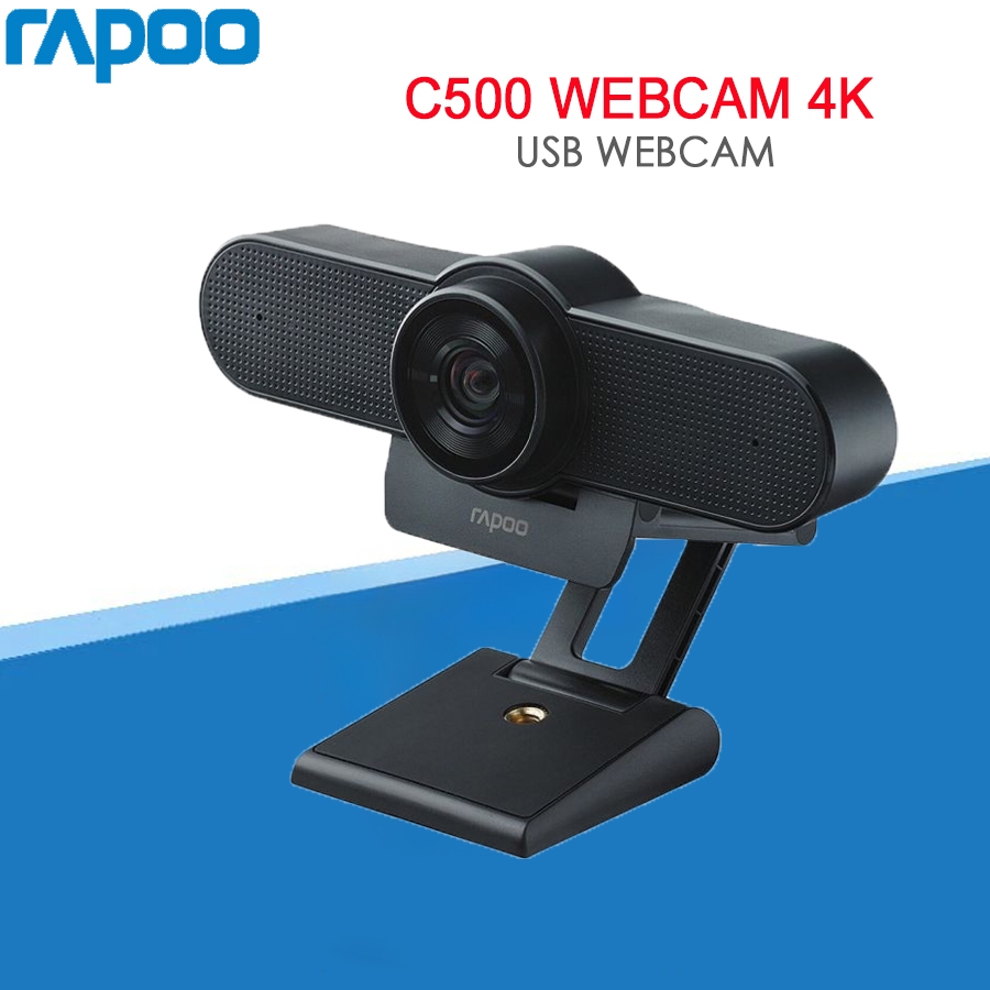RAPOO C500 4K WEBCAM เว็บแคมสำหรับประชุมออนไลน์ ความคมชัดระดับ 4K HD 1080P (รับประกัน 1ปี)