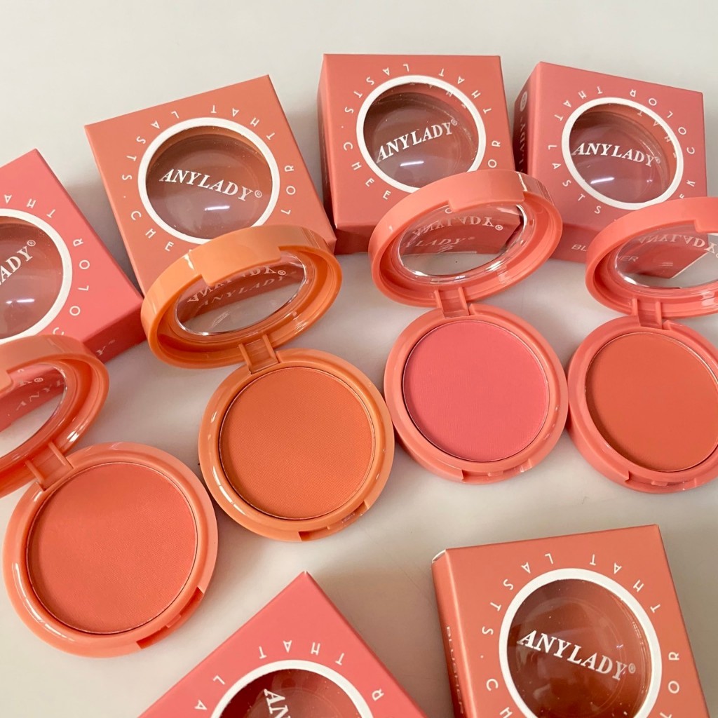 ANYLADY บลัชออนตลับกลม โทนชมพู-ส้ม สีสวยติดทน NO.8423