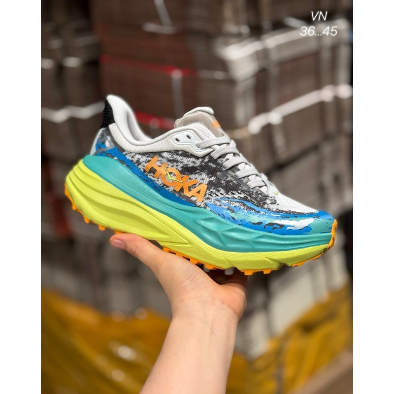 (พร้อมส่ง) HOKA Stinson 7 Sneakers In Blue