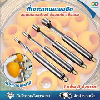 RAINBEAU มีดคว้าน ที่เจาะแกนผลไม้ อุปกรณ์คว้านเม็ด มะยงชิด เงาะ พุทรา แอปเปิ้ล มีดแกะสลัก คว้านเม็ด สแตนเลส