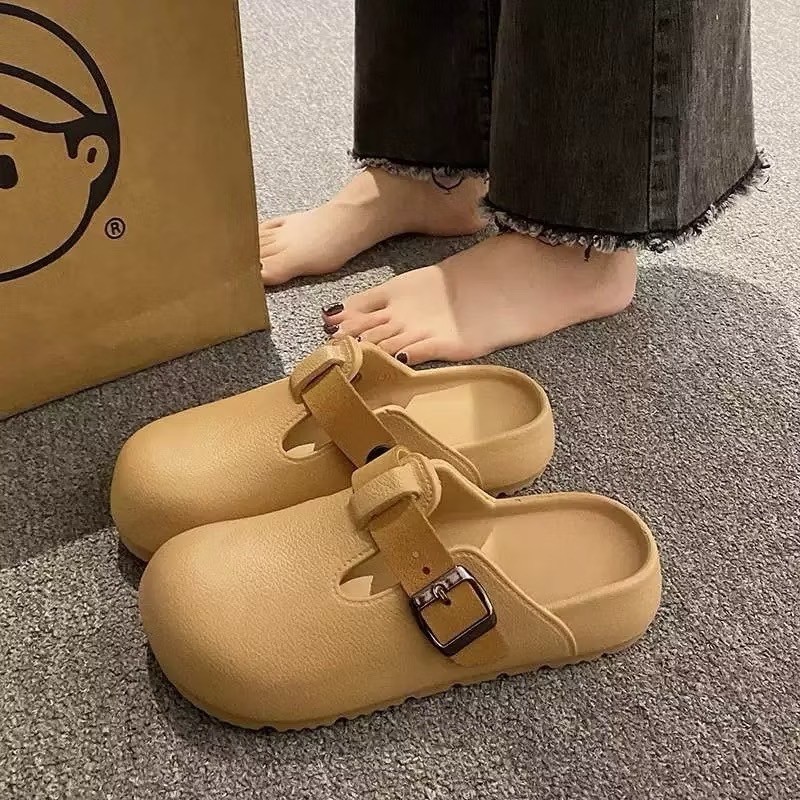 มาใหม่ รองเท้าแตะแฟชั่นมาใหม่ ทรงวินเทจ แบบสวมเปิดส้น พื้นหนา 3 cm. พร้อมส่งจากไทย T321 - รูปที่ 2