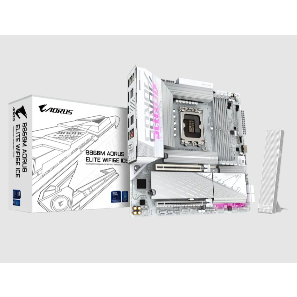 MAINBOARD (1851) GIGABYTE B860M AORUS ELITE WIFI6E ICE DDR5 (REV. 1.0)