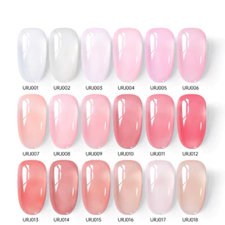 UR SUGAR สีทาเล็บ UV LED เจลลี่ สีเงาสวย ตรงปก ติดทนนาน ขนาด 15ml.🌈พร้อมส่งในไทย🌈รี