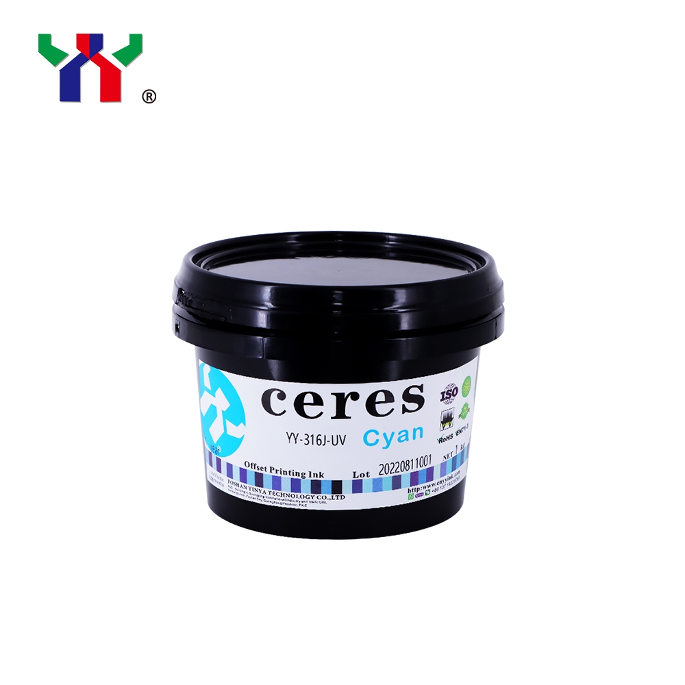 หมึกพิมพ์ออฟเซ็ท (UV) สีฟ้า Ceres YY-316 UV offset Ink