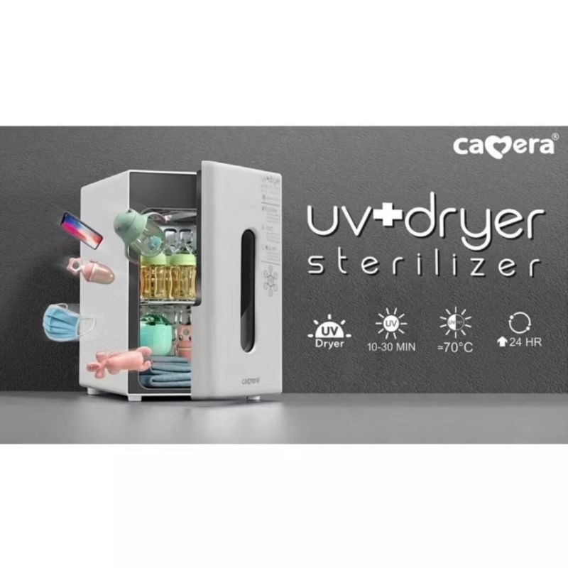 ตู้อบฆ่าเชื้อด้วยลมร้อนและรังสียูวี uvc54000 UV Sterilizer ขนาด 10 ลิตร ประกันมอเตอร์ 3 ปี จาก CAMERA