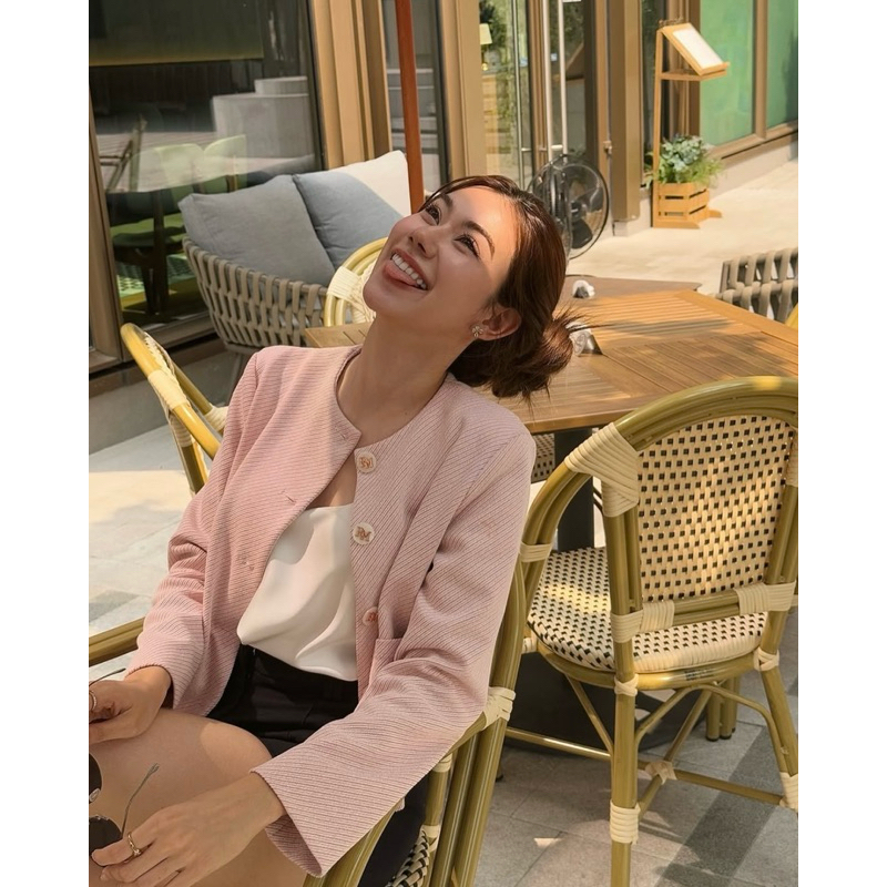 (ใช้โค้ดลดเหลือ 1700.-) Used once like new✨ RM button jacket สี cupid (limited)