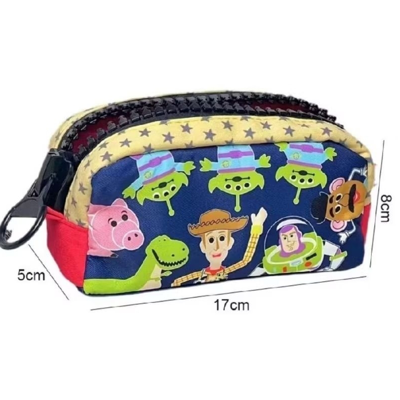 พร้อมส่งจากไทย กระเป๋าดินสอ กระเป๋าเครื่องเขียน  กระเป๋าอเนกประสงค์ พิมพ์ลายการ์ตูน ใบใหญ่ จุของได้เยอะ