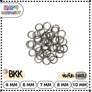 HasuEquipment 40ชิ้น+ ถึง130ชิ้น+ รวมรุ่นหนาขนาด4-10mm/ทุกสี ห่วงกลม ห่วงคล้องจี้ ห่วงเชื่อมHasu Equipment [RING]