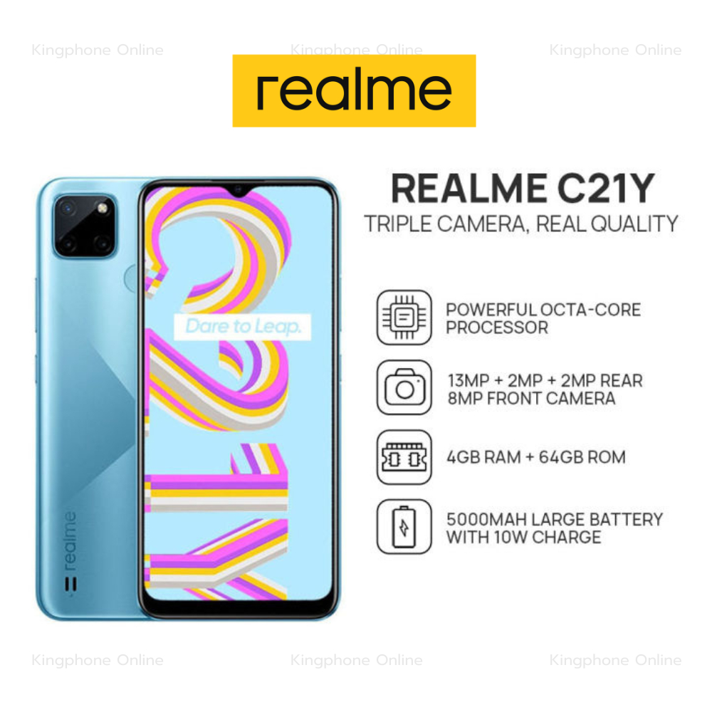 Realme C21Y 4/64GB เครื่องไทย ประกันศุนย์