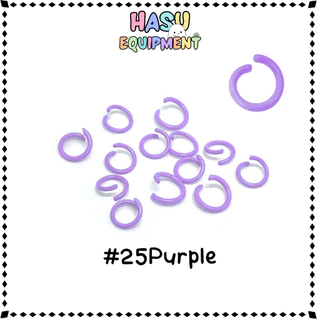 HasuEquipment 100 ชิ้น ห่วงสี 8-10mm รุ่นหนา ห่วงกลม ห่วงคล้องจี้ ห่วงเชื่อม Hasu Equipment [RING]