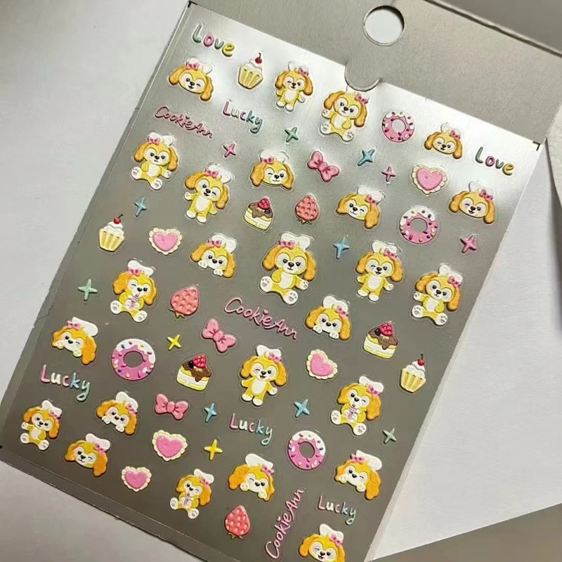 สติกเกอร์น้องหมี ติดเล็บ ติดของอเนกประสงค์ตามความต้องการ สินค้าพร้อมส่ง