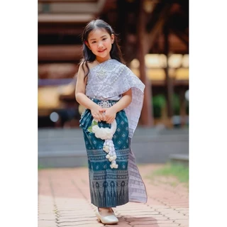 ชุดไทยเด็กรุ่น "แก้วกาญจนา" ~ AI Jung Clothes ชุดไทยเด็ก ชุดไทยใส่ออกงาน ชุดสไบ
