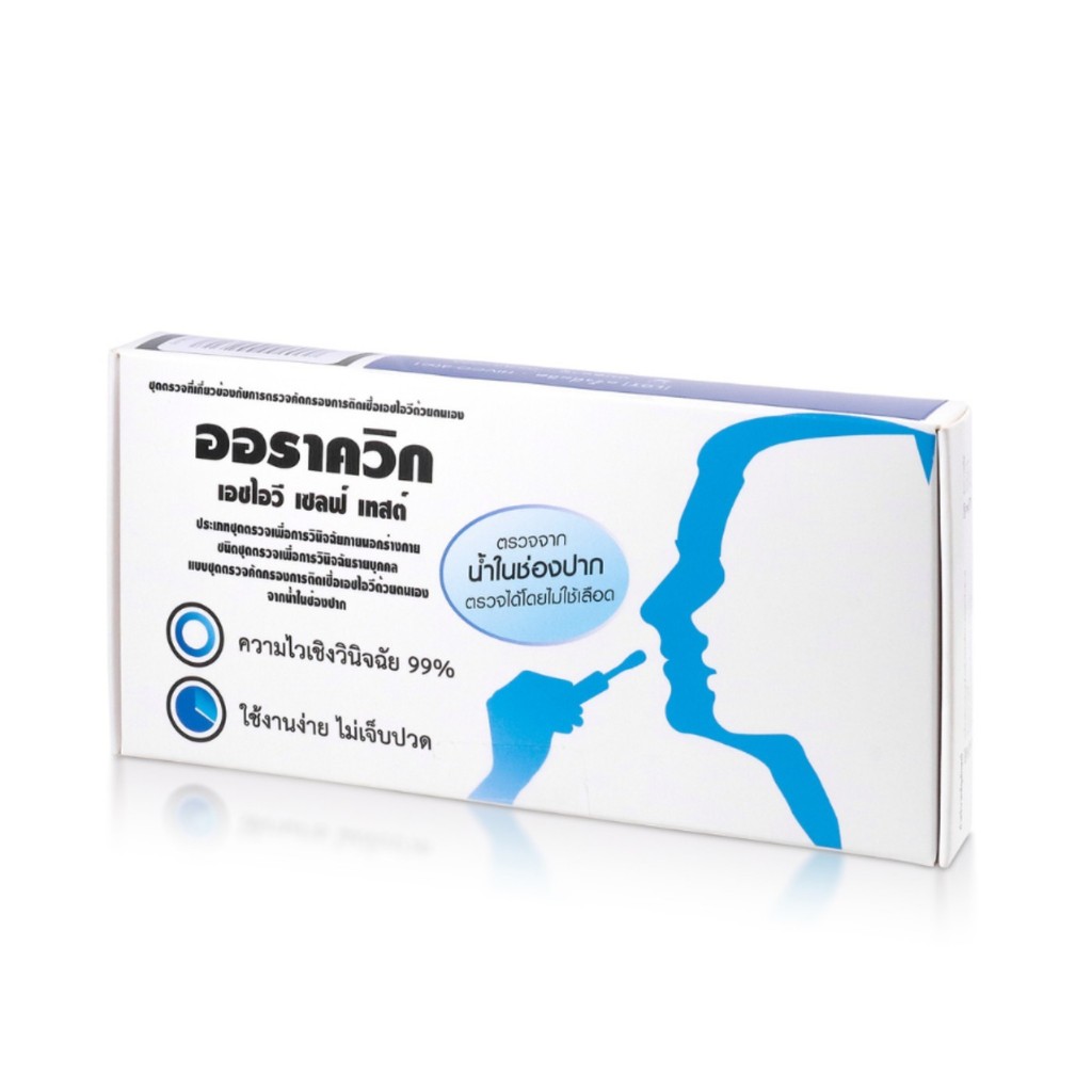 Simple health TH ที่ตรวจเอชไอวี ชุดตรวจHIV  OraQuick  รู้ผลภายใน 20 นาที ใช้งานง่าย