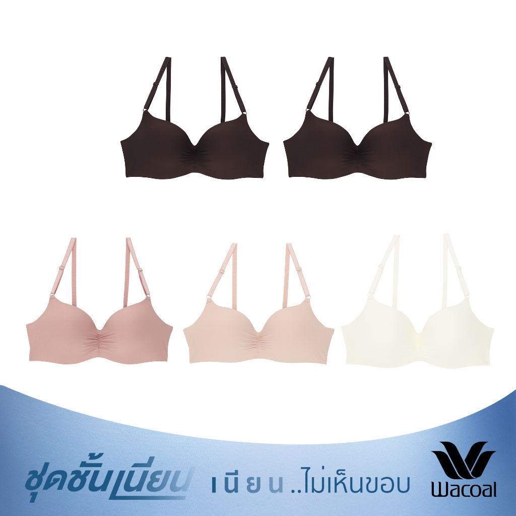 Wacoal Go Girls Smart Size Easy Matching Bra บราไร้โครงวาโก้ เซท 5 ชิ้น รุ่น WB3Y41 คละสี (BT-BT-BE-