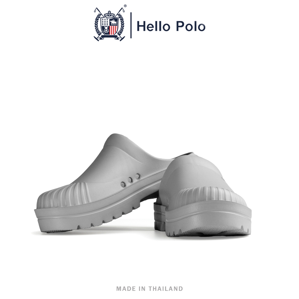 Hello Polo รองเท้าเปิดส้น รองเท้าแตะนุ่ม สําหรับผู้ชาย แฟชั่น ทนต่อการสึกหรอ กันลื่น ส้นหนา 4 ซม นุ่มนวลเหมือนเมฆ HP8045
