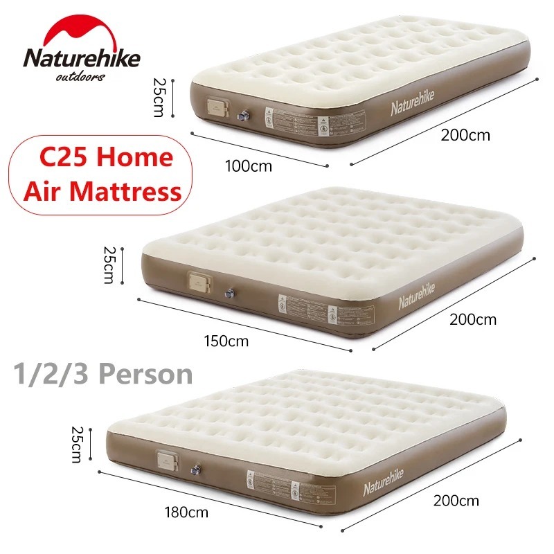 Naturehike Automatic Air Mattress 1-3 Person Thickened Home Built In Pump Sleepi