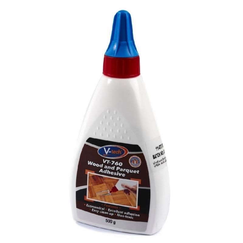 V-TECH VT-760 กาวลาเท็กซ์ติดไม้ ขนาด 500 กรัม รุ่น VT-760500 เหมาะกับงานยึดติดไม้ได้อย่างดี กาวลาเท็ก