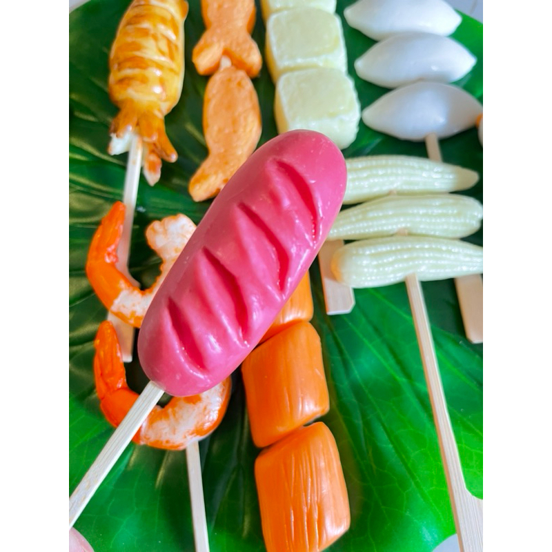 กับข้าวแม่ ชุดหม่าล่าเสียบไม้ ของเล่นบทบาทสมมุติ ( รอดินปั้นแห้ง 5-7 วัน) - รูปที่ 2