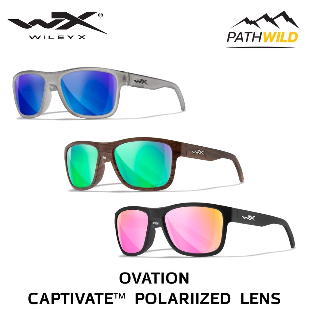 แว่น WILEY-X OVATION CAPTIVATE POLARIIZED แข็งแรง ทนทาน เบา เลนส์ CAPTIVATE™ POLARIZED เคลือบOLEOPHO