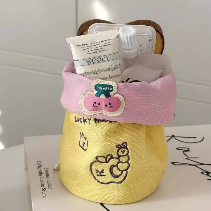 (มีส่งด่วน) tokyosellected(T2299) กระเป๋าใส่ดินสอ-จัดระเบียบเครื่องสำอางค์-ทรงกระบอกพับได้ - รูปที่ 6