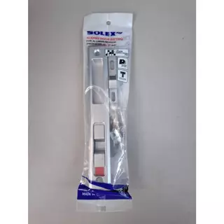 มือจับบานเลื่อน SOLEX ประตู หน้าต่าง มีกุญแจล็อค สีเงิน สีขาว อุปกรณ์ประตู มีจุญแจล็อค 2KLL