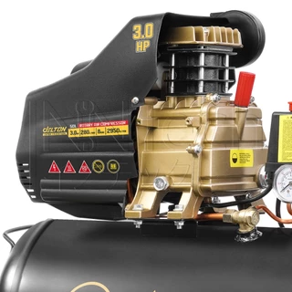 DELTON ปั๊มลมโรตารี่ 50 ลิตร 3 แรงม้า Rotary Air Compressor 50L รุ่น DRT-50L-R ทนทานงานหนัก จ่ายลมแรง เติมลมเร็ว
