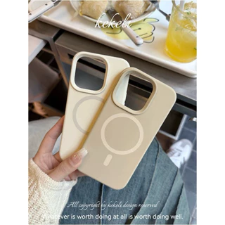 Supercase (แม่เหล็ก) lPhone11-16promax เคสซิลิโคน บุกำมะหยี่ ชาร์จไร้สาย