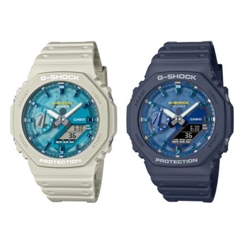 G-Shock นาฬิกาข้อมือผู้ชาย สายเรซิ่น รุ่น GA-2100,GA-2100AS,GA-2100AS-2A,GA-2100AS-5A