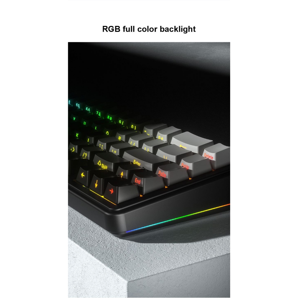 คีย์บอร์ดไร้สาย – AULA F65 – Gasket Mechanical Keyboard คีย์ไทย รับประกัน 2 ปี ราคา ถูกที่สุด ดีลบีเคเค แกลเลอรีภาพที่ 6