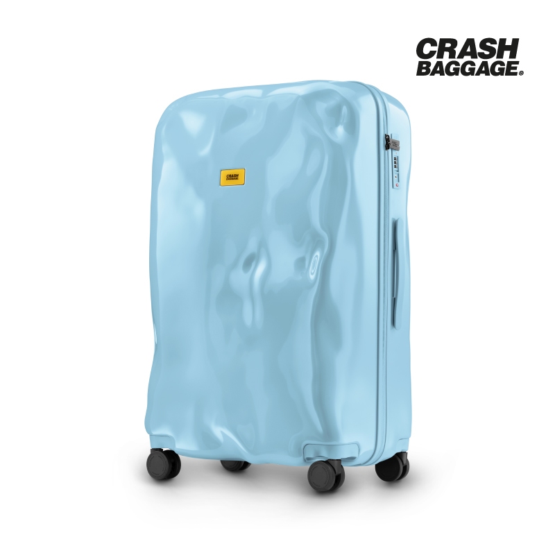 CRASH BAGGAGE กระเป๋าเดินทาง รุ่น TONE ON TONE สีฟ้า ขนาด 31.1" รับประกัน 5 ปี